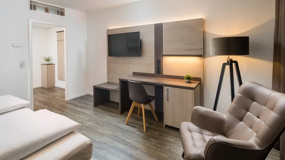 Arbeitsplatz im Hotelzimmer